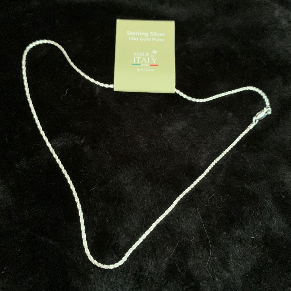 Karizia Sterling silver 925 necklace Simple Fairy Mori Choker Starry Sky 19”inch